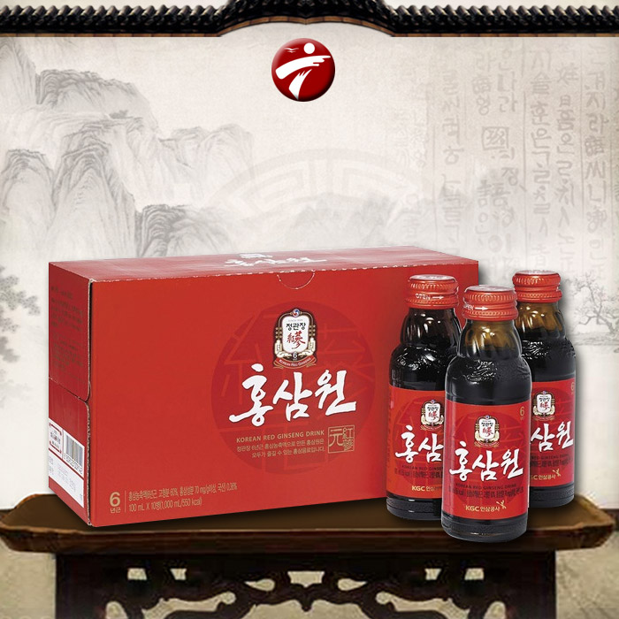 Nước tăng lực hồng sâm Chính Phủ cao cấp KGC (Cheong Kwan Jang ) loại hộp 10 chai