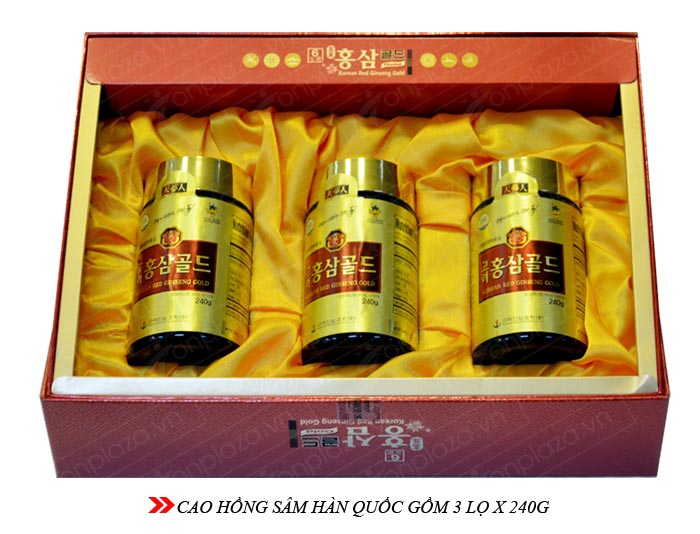 Cao hồng sâm Hàn Quốc hộp 3 lọ x 240g NS040 4